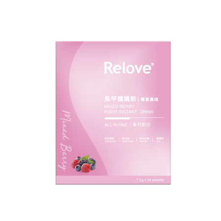 Relove 馬甲纖纖飲 莓果風味 24包 7g