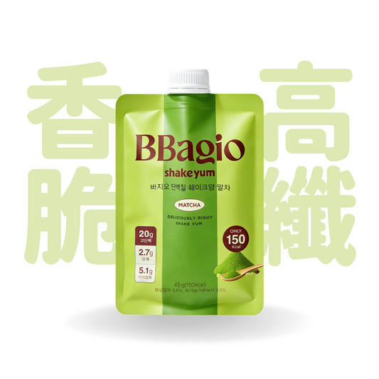 [預售] BBagio Protein ShakeYam 經典高蛋白代餐 (抹茶) 45g x 7包