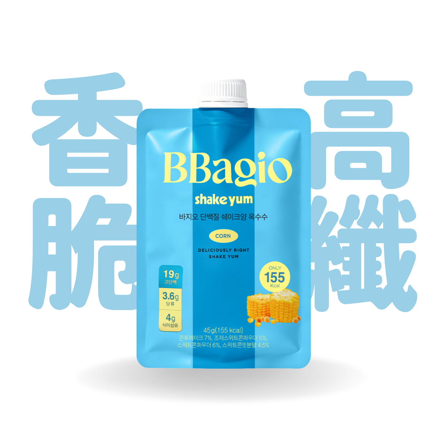 [預售] BBagio Protein ShakeYam 經典高蛋白代餐 (玉米) 45g x 7包