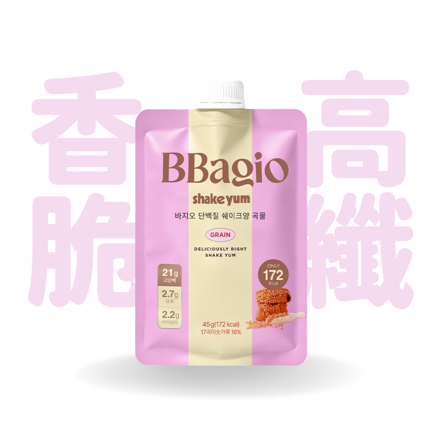 [預售] BBagio Protein ShakeYam 經典高蛋白代餐 (穀物) 45g x 7包