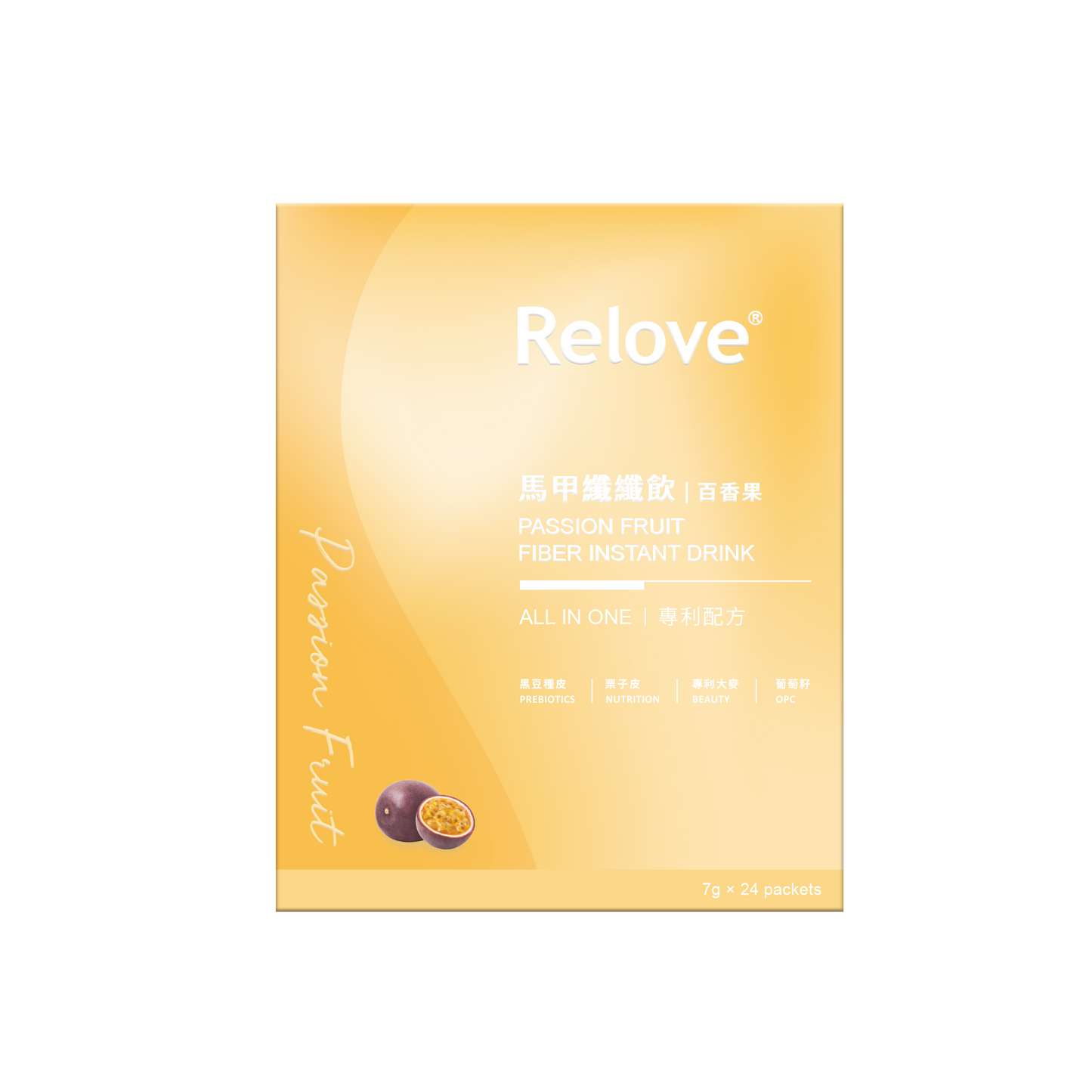 Relove 馬甲纖纖飲 百香果 24包 7g